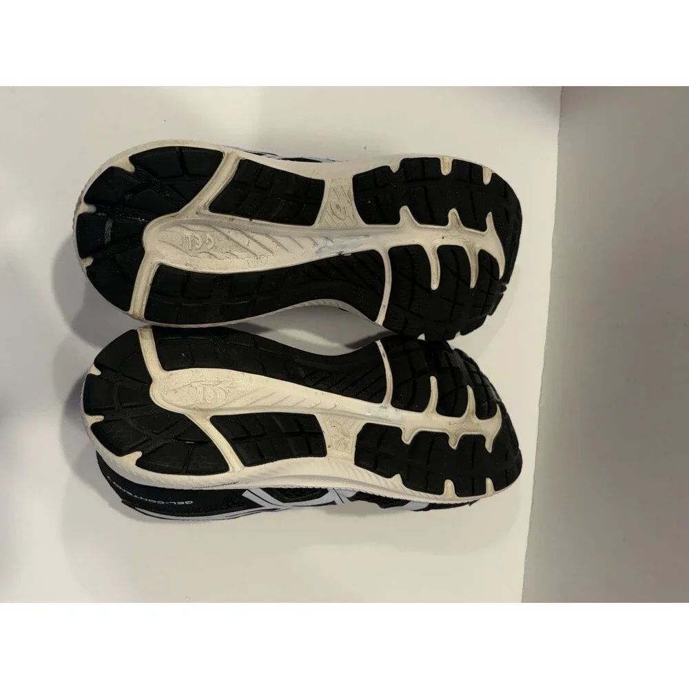 Asics Gel Contend 7 Women's Black White Running Sneakers  Size 8.5!